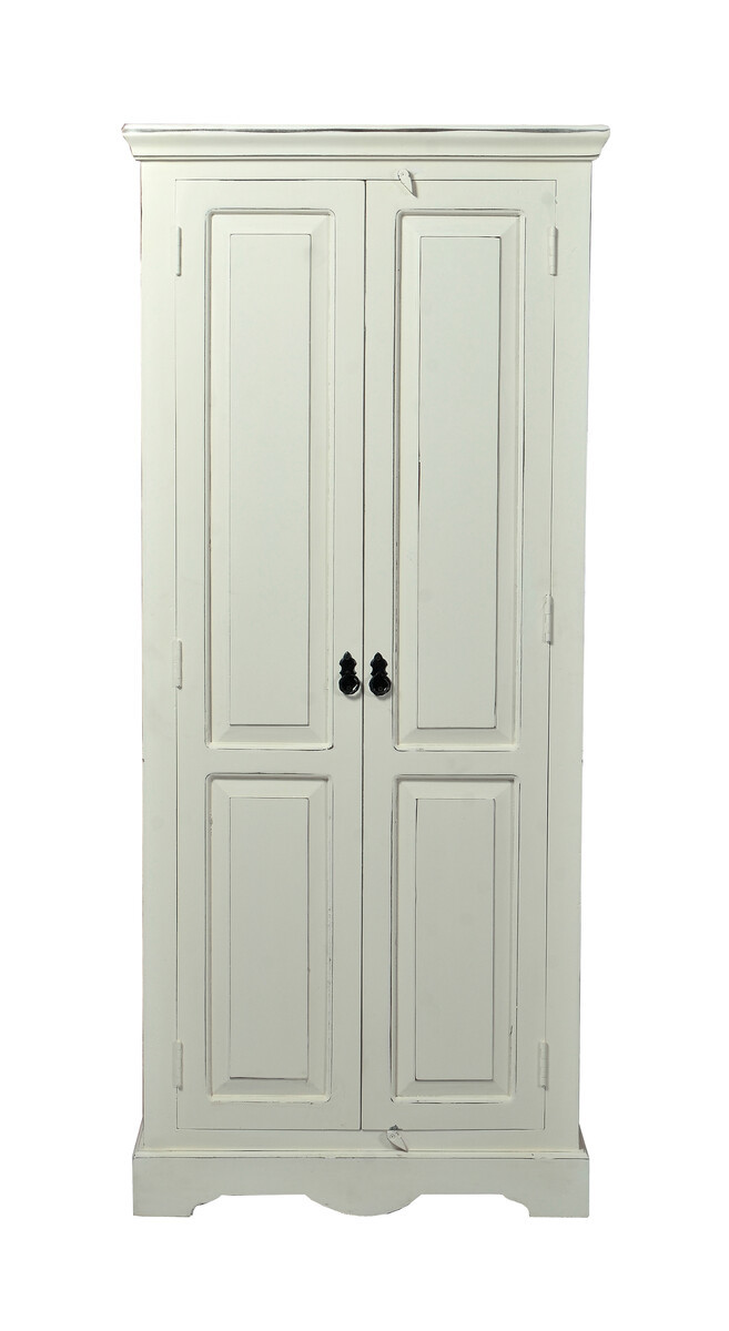 Schrank - MDF - Antikweiß - 80x45x180cm - ADS TOLEDO