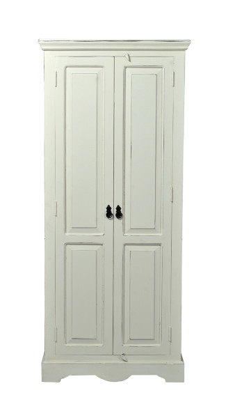 Schrank - MDF - Antikweiß - 80x45x180cm - ADS TOLEDO