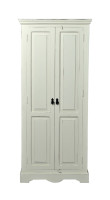 Schrank - MDF - Antikweiß - 80x45x180cm - ADS TOLEDO