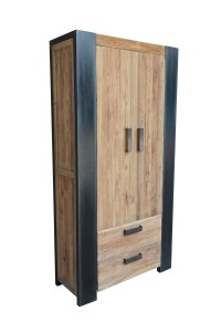 Schrank - Teak - 110x40x200cm - Croco