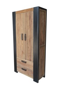 Schrank - Teak - 110x40x200cm - Croco