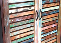 Garderoben-Schrank - Altholz mit Metall - 90x45x180cm