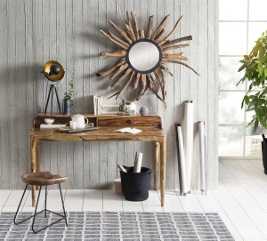 Schreibtisch aus Akazie - Natur - 150x68x75cm
