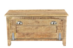 Schuhschrank - Mangoholz - Natur - 85x40x90cm