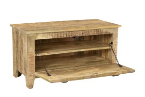 Schuhschrank - Mangoholz - Natur - 85x40x90cm