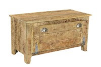 Schuhschrank - Mangoholz - Natur - 85x40x90cm