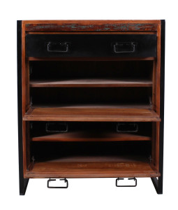 Schuhschrank - Altholz - 80x40x96cm - BALI