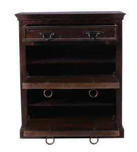 Schuhschrank - Recyceltem Holz - 85x90x40cm - Almirah