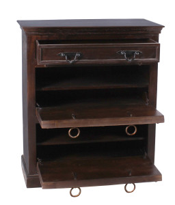 Schuhschrank - Recyceltem Holz - 85x90x40cm - Almirah