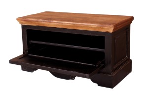 Schuhschrank - Mango -  Braun-Schwarz - 85x40x40cm - CORSICA