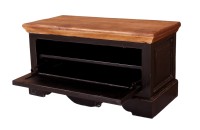 Schuhschrank - Mango -  Braun-Schwarz - 85x40x40cm - CORSICA