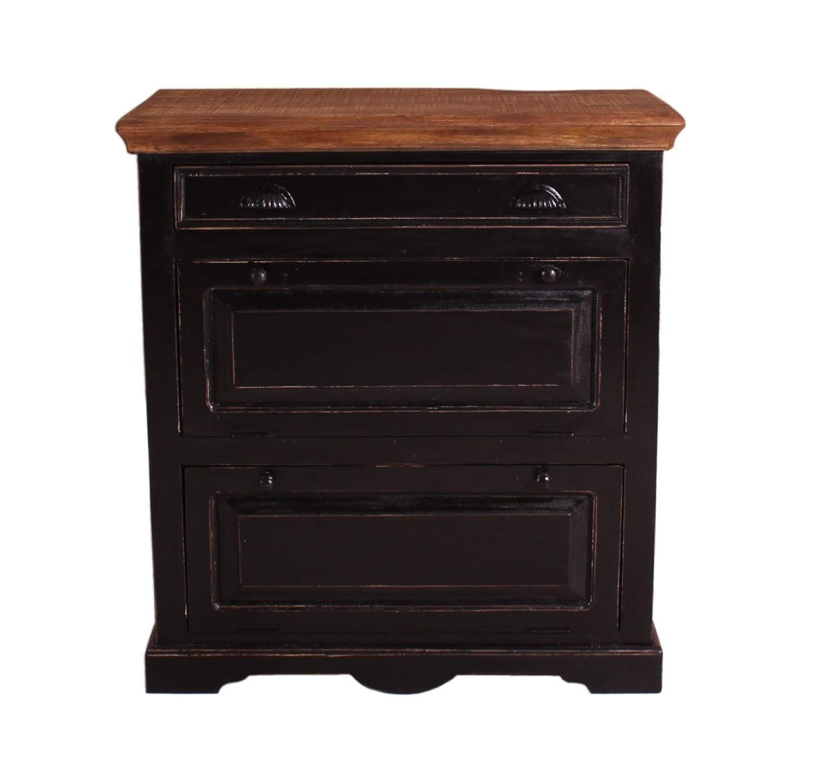 Schuhschrank - Mangoholz - 85x40x90cm - CORSICA