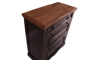Schuhschrank - Mangoholz - 85x40x90cm - CORSICA
