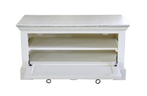 Schuhschrank - MDF - Antikweiß - 85x40x45cm - ADS TOLEDO