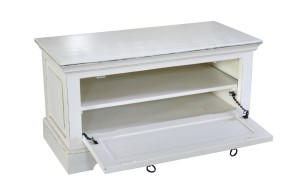 Schuhschrank - MDF - Antikweiß - 85x40x45cm - ADS TOLEDO