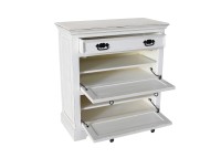 Schuhschrank - MDF - Antikweiß - 85x40x90cm - ADS TOLEDO