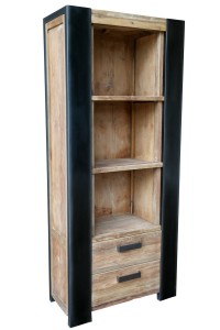 Regal - Teak - Antikfinish - 88x40x202 cm - Croco