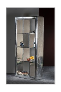 Regal - Alu Optik mit Zierschrauben - 90x30x180cm - Airman