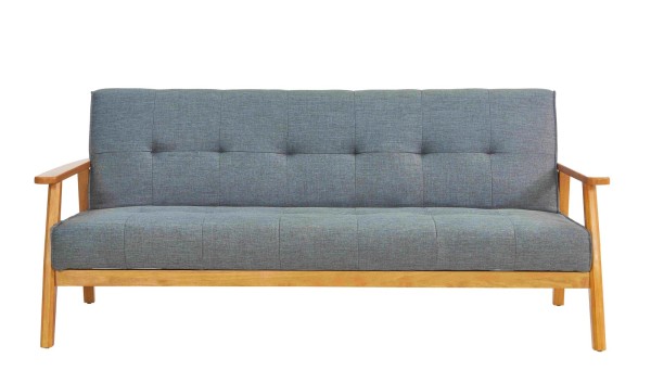 Schlafsofa - Dunkelgrau-Braun - 188x85x81cm - Sit4Sofa