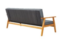 Schlafsofa - Dunkelgrau-Braun - 188x85x81cm - Sit4Sofa