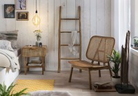 Nachtkommode aus Recyceltem Teakholz