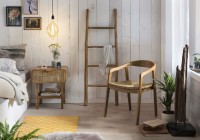Nachtkommode aus Recyceltem Teakholz