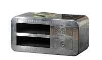 Lowboard - Silber - 100x45x50cm - AIRMAN