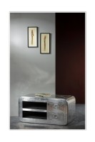 Lowboard - Silber - 100x45x50cm - AIRMAN
