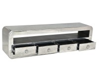Lowboard aus Aluminium - Silber - 200x40x56cm - AIRMAN