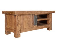 Lowboard aus Teak - Natur - 130x45x50cm - CORAL