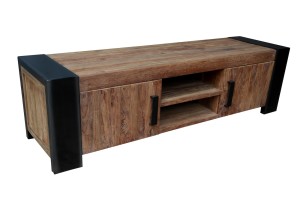 Lowboard - Teak - Antikfinish - 187x50x52cm - CROCO TV
