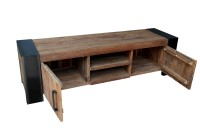 Lowboard - Teak - Antikfinish - 187x50x52cm - CROCO TV