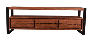 Lowboard - Akazie - Metall - 160x40x55cm - Live Edge