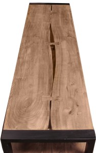 Lowboard - Akazie - Metall - 160x40x55cm - Live Edge