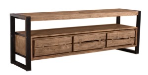 Lowboard - Akazie - Metall - 160x40x55cm - Live Edge