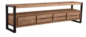 Lowboard - Akazie - Metall - 200x40x55cm - Live Edge