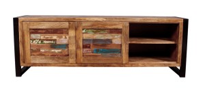 Lowboard - Altholz - Natur-Bunt - 160x40x55cm - MOX