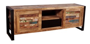 Lowboard - Altholz - Natur-Bunt - 160x40x55cm - MOX