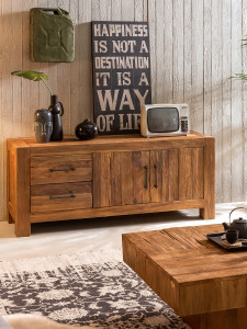 Lowboard - Recyceltem Teak - Natur - 160x50x70cm - Banda