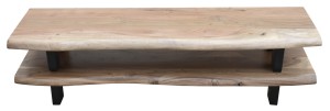 Lowboard Akazie mit Baumkante Natur