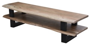 Lowboard Akazie mit Baumkante Natur