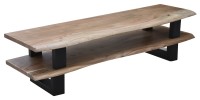 Lowboard Akazie mit Baumkante Natur