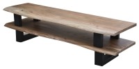 Lowboard Akazie mit Baumkante Natur
