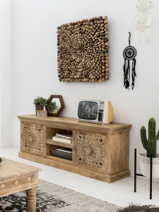 Lowboard Mango - Natur - 150x40x60cm - Lakadee