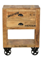 Kommode - Mangoholz - Natur-Antikschwarz - RUSTIC