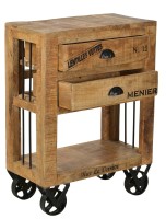 Kommode - Mangoholz - Natur-Antikschwarz - RUSTIC