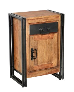 Kommode - Natur-Antikschwarz - 50x34x73cm - PANAMA