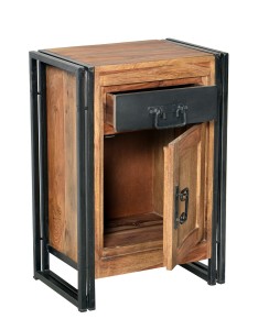 Kommode - Natur-Antikschwarz - 50x34x73cm - PANAMA