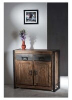 Kommode - Natur-Antikschwarz - 100x40x90cm  - PANAMA