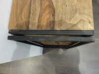 Kommode - Natur-Antikschwarz - 100x40x90cm  - PANAMA